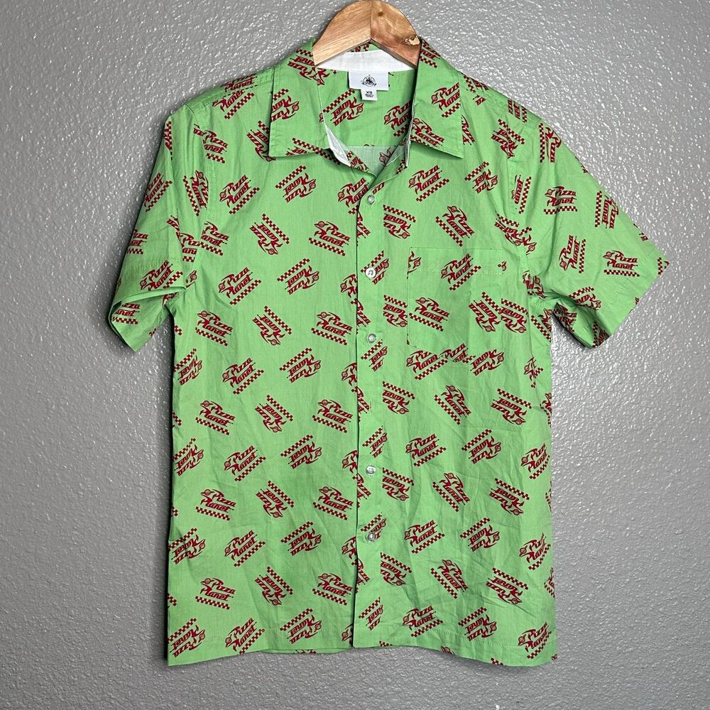 Disney Parks Toy Story Pizza Planet Button up Camp Style Shirt XS